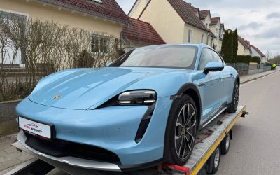 Dovoz elektromobilu z Německa: Porsche Taycan 4S